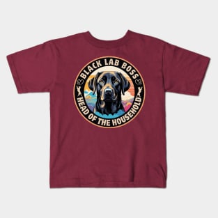 Black Lab Boss Kids T-Shirt